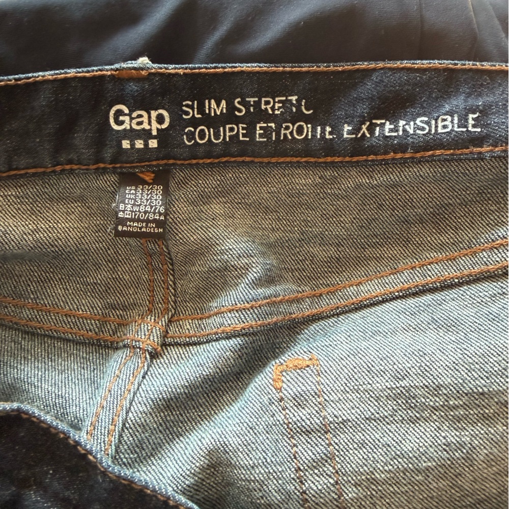 Men's Gap Jeans 33/29 Slim Stretch - Picture 4 of 4
